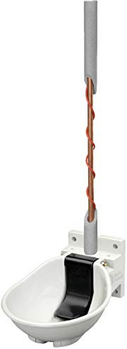 Lister Heizbares Tränkebecken SB 2 H RBH BACTO® PROTECT mit Rohrbegleitheizung 24 Volt / 66 Watt (Frostschutz bis ca. -30°C) - mit Druckzungenventil 24 Volt - Tränke Kuh Kühe Rinder Pferd Pferde Stall