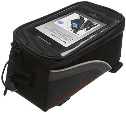 Prophete Fahrradtasche Rahmentasche 1,5L mit wasserdichtem Smartphone-Fach, kompatibel bis 5,5 Zoll, wasserabweisend, mit Kopfhörer-Ausgang, werkzeugfreie Montage