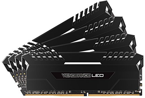 Corsair Vengeance LED - Kit de Mémorie Enthousiaste (64Go (4x16Go), DDR4, 3000MHz, C15, XMP 2.0) - Noir con Blanc LED