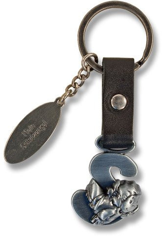 Guardian Angel Keyring Letter S