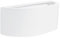 Modern White Ceramic Planter Style Flush Wall Lamp With Light Filtering Uplighter Design -- Paintable