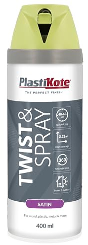 Plasti-kote 22121 400ml Premium Spray Paint Satin - Pistachio
