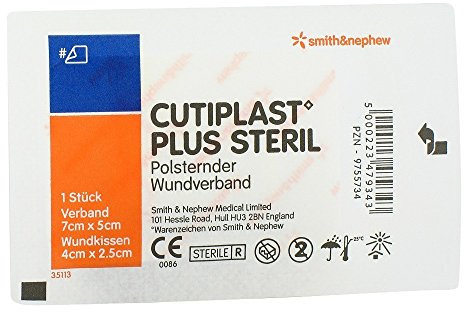 CUTIPLAST Plus steril 5x7 cm Verband 1 St