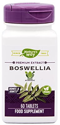Nature's Way Boswellia Premium Extract - Helps to Keep Joints Flexible and Comfortable - Suitable for Vegetarians and Vegans - 60 Tablets
