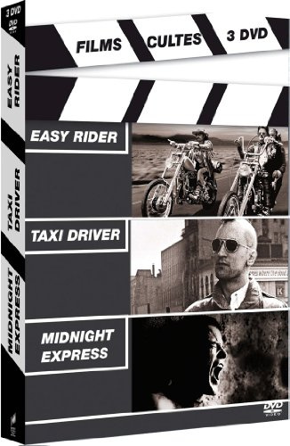 Coffret Films cultes 3 DVD : Easy rider / Taxi driver / Midnight express