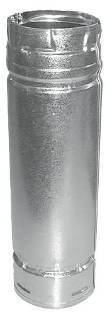 4'' x 24'' PelletVent Pro Galvalume Pellet Stove Chimney Pipe - 4PVP-24