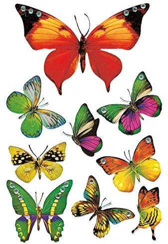 HERMA Sticker MAGIC Schmetterlinge, Jewel