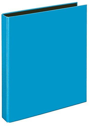 VELOFLEX 1141351 - Ringbuch VELOCOLOR, Ringordner, Ordner, DIN A4, 2-Ring-Mechanik, 255 x 318 x 45 mm, hellblau, 1 Stück