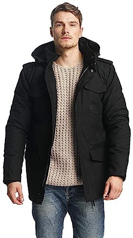 Vintage Industries Darren Parka Männer Winterjacke schwarz XXL 65% Polyester, 35% Baumwolle Basics
