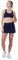 Sportkind Mädchen & Damen Tennis, Hockey, Golf Basic Skort, Rock mit Innenhose, atmungsaktiv, UV-Schutz, Navy blau, Gr. 146