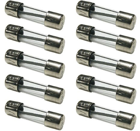 K24 10x Feinsicherungen/Glassicherungen/KFZ Sicherungen 15A 5x20mm Flink, Klar, Glas, Durchsteckmontage