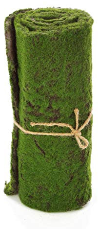 artplants.de Künstliche Rasen Vlies Matte, Moos, grün-braun, 97x29cm - künstliche Moosmatte - Kunst Moos - Dekomoos