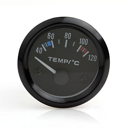 ePathChina Misuratore Temperatura Acqua Automobile, Strumenti Auto, 5,1 cm, 12 V, Universale, 40 - 120 Gradi, LED Bianco