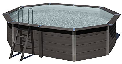 Piscina Ovalada Desmontable de Composite, Piscina Elevada para Jardines y Patios.664 x 386 x 124 cm – Piscina Gre KPCOV66