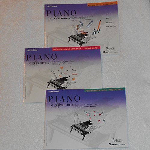 Piano Adventures Primer Level Set of 3: Performance Book, Theory Book, Technique & Artistry (Piano Adventures Library)