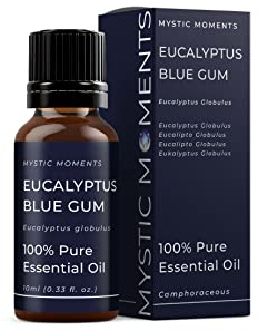 Mystic Moments | Eucalyptus Blue Gum Essential Oil | 10ml | Eucalyptus globulus gives a fresh camphoraceous, clean aroma for diffusers, oil blends and fragrance formulations.