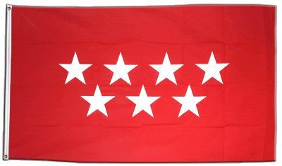 Flagge Spanien Madrid - 90 x 150 cm