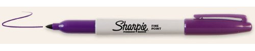 Sharpie fine point permanent marker pen purple ink colour x 1 single