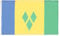 BANDIERA SAINT VINCENT E GRENADINE 150x90cm - BANDIERA CARAIBE 90 x 150 cm - AZ FLAG