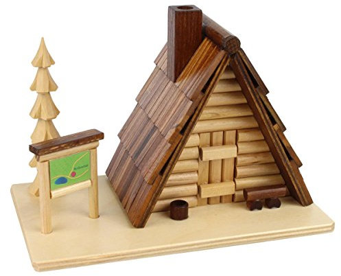 DREGENO Seiffen eG - Räucherofen Schutzhütte - Edelstahl - Braun - Holzkohle - 12 cm
