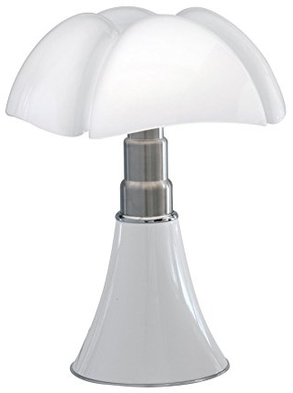 Martinelli Luce Minipipistrello Tischleuchte, weiß Fuß weiß matt