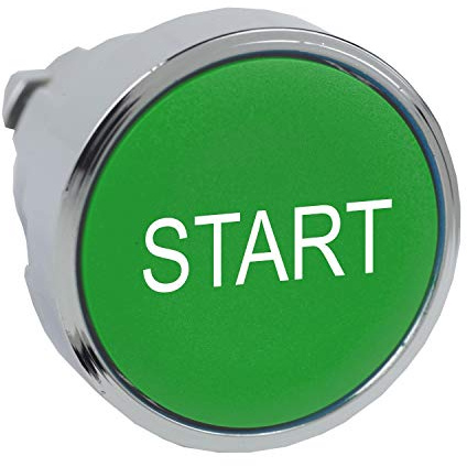 Push Button Operator: 22 mm Size, Momentary Push, Green, 1/13/2/3/4/4X, START - 1 Each