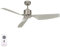 LUCCI AIR Energiespar Deckenventilator mit Fernbedienung Airfusion Climate II Chrom 127 cm