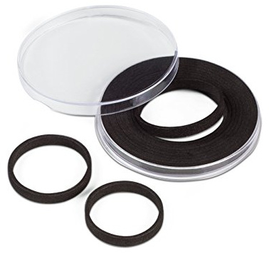Leuchtturm 347755 Große Münzkapseln - Caps XL für 21-62 mm Ø - inkl. 14 Distanzringen - 10 Stück
