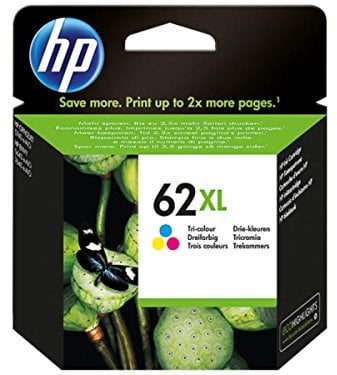 Original Tinte HP 62XL, 62XLC, 62XLCOLOR, NO62XL, NO62XLC, NO62XLCOLOR C2P07AE - Premium Drucker-Patrone - Cyan, Magenta, Gelb - 415 Seiten