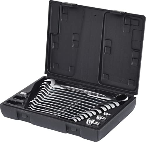 KS Tools 5034666 Tools 503.4666 GEARplus Ratschenringmaulschlüssel-Satz, umschaltbar,16-tlg.