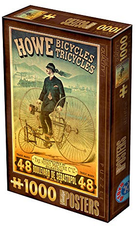 D-Toys Puzzle 1000 pcs Vintage Posters Howe Bicycles Trycicles