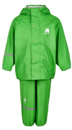 Celavi Jungen Zweiteiliger Regenanzug in Vielen Farben Regenjacke, Grün (Green), 140