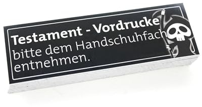 TESTAMENT VORDRUCKE - im Handschuhfach Sticker - DUB DUBWAY