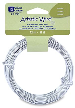 Artistic Wire Aluminum Craft Wire 12ga - Silver Tone