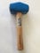 4LB BLUE Genuine Hickory Wood/Wooden Comfort Grip Handle Masons Club Hammer,