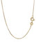 NKlaus 50cm Gold Kette für Frauen - Panzerkette aus Gelbgold 8 Karat - Goldkette Damen 333 Echtgold – Halskette Breite 0,8mm Collier, 1g - Elegante Schmuck 1922