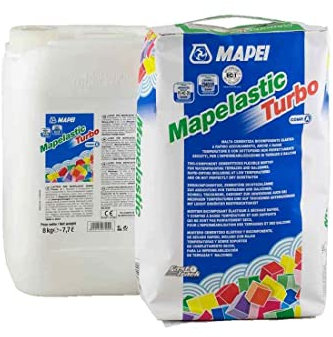 Mapei Mapelastic Turbo (A+B) 18kg Schnelle, zweikomponentige, rissüberbrückende Dichtschlämme für Wand- und Bodenflächen, im Innen- und Außenbereich