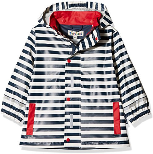 Playshoes Mixte enfant Regen-mantel Maritim Manteau, Bleu (marine/weiß 171), 104 EU