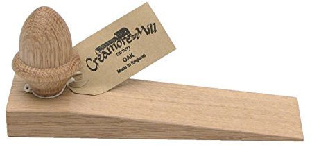 Creamore Mill UK Made Oak Door Wedge / Stop with Acorn Knob by Creamore Mill