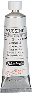 Schmincke MUSSINI® - finest artist's resin oil colors, zinc white - 35 ml