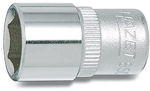 Hazet 850A-9/32 Douille carré creux 6,3 mm/profil traction à 6 pans extérieurs Taille 9/32 longueur 25 mm