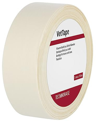 VetTape Klauenverband weiß, mit Kautschukkleber, 50 m
