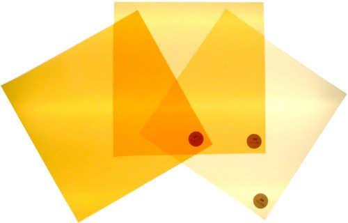 Filterset Farbkorrektur von Tageslicht nach Glühlicht für LED Lampen CTO 24x24cm