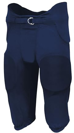 Russell Athletic Boys Integrated 7-Piece Pad Football Pant - Premium Youth Integrated Pants for All-Star Performance 9I Navy
