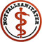 Notfallsanitäter Stoffaufnäher/Patch Klett (8cm Durchmesser)| Rettungsdienst | DRK | Malteser | Johanniter | ASB | BRK