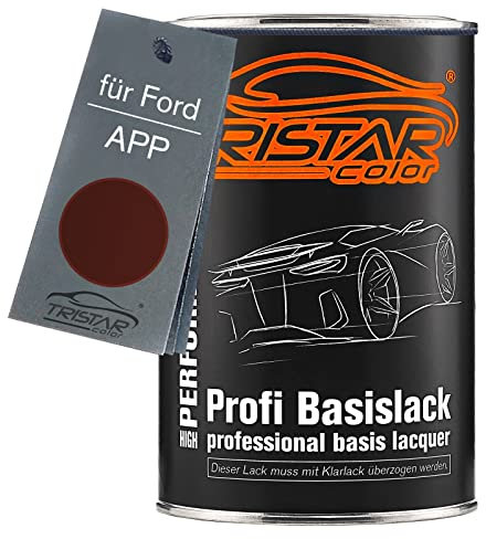 TRISTARcolor Autolack Dose spritzfertig für Ford APP Black Cherry Trucks Basislack 1,0 Liter 1000ml