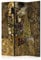 murando Raumteiler Klimt Kuss Foto Paravent 135x172 cm beidseitig auf Vlies-Leinwand Bedruckt Trennwand Spanische Wand Sichtschutz Raumtrenner braun Gold l-A-0001-z-b