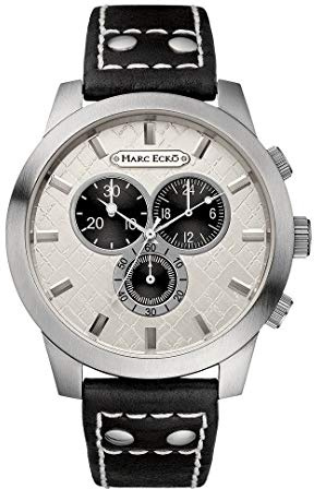 Marc Ecko Men's Quartz Chronograph Watch with Leather Strap E14539G1