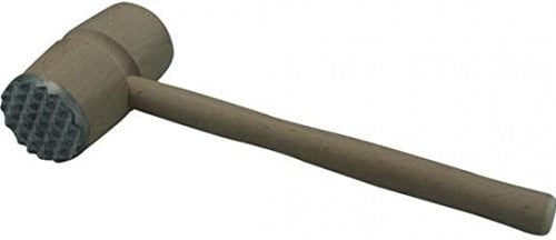 APOLLO Metal Meat tenderizing Mallet, Wood, Brown, 30x4.6x11