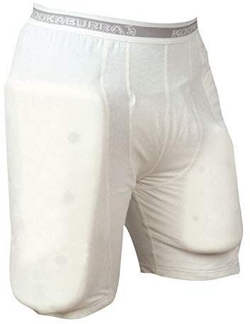 Kookaburra Schützende Cricket-Hose, Kurze Hose, mit Batting-Schutz, neutral Neutral - White Padding M